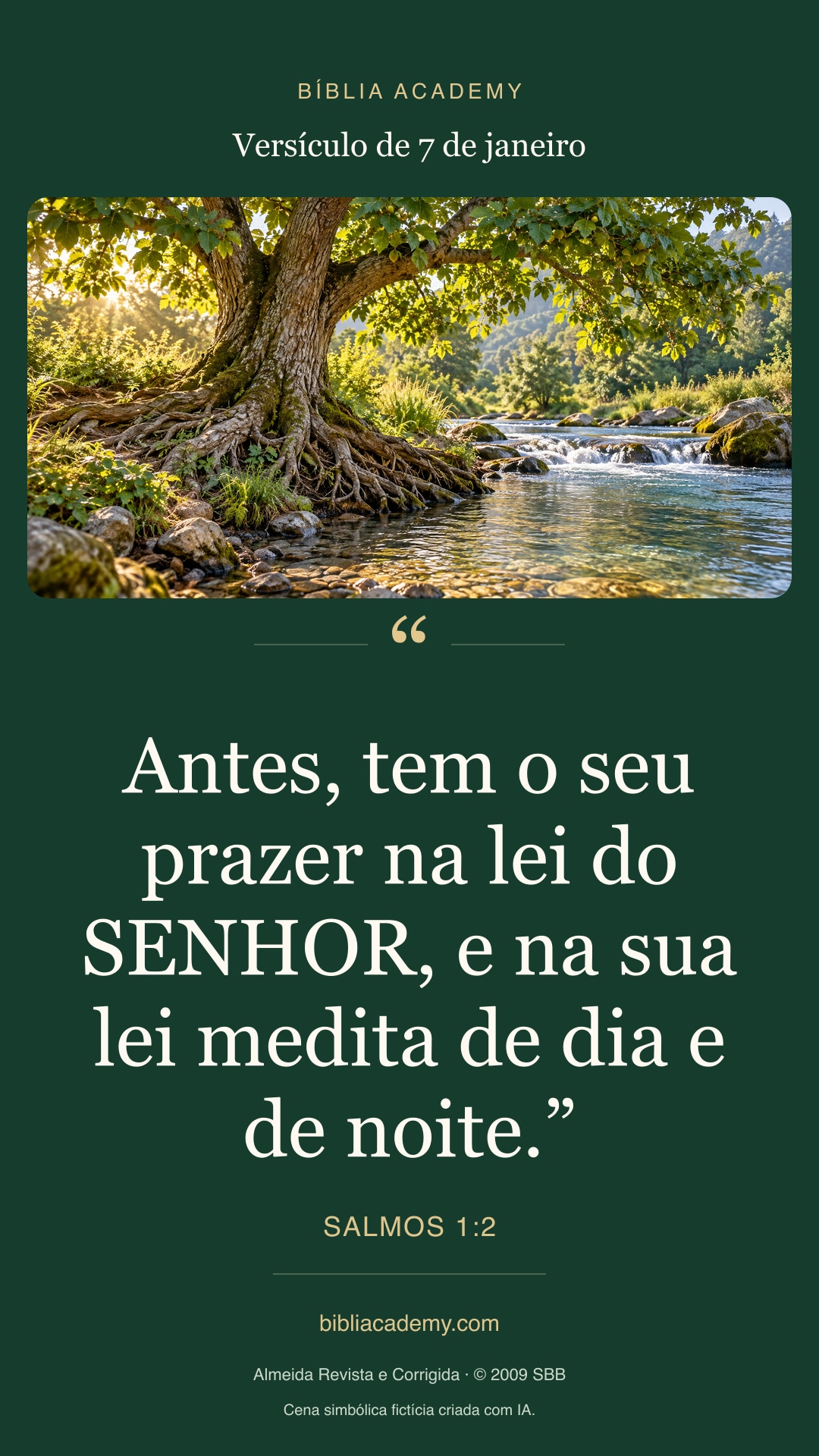 Cartão vertical com Salmos 1:2