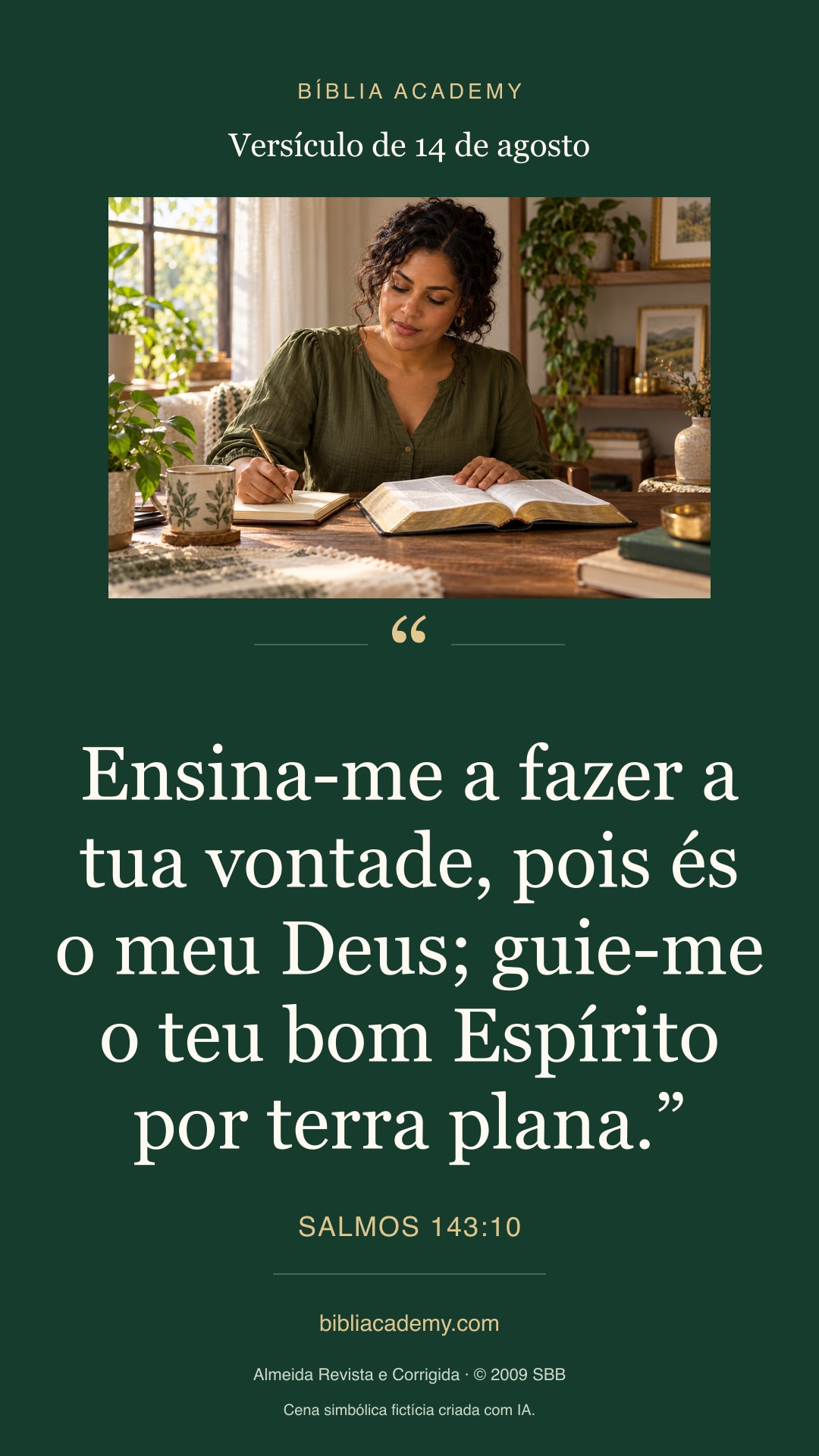 Cartão vertical com Salmos 143:10