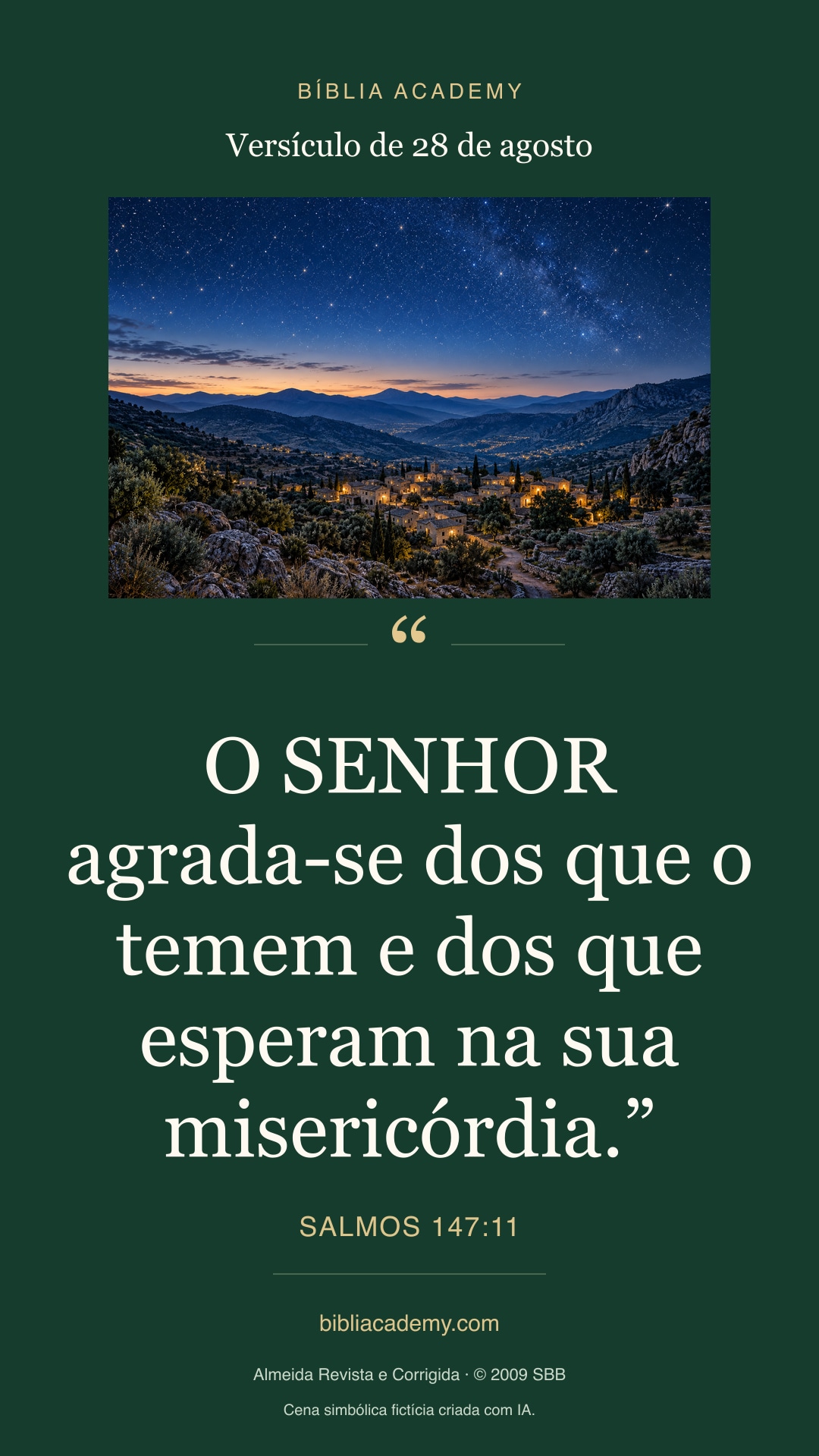Cartão vertical com Salmos 147:11