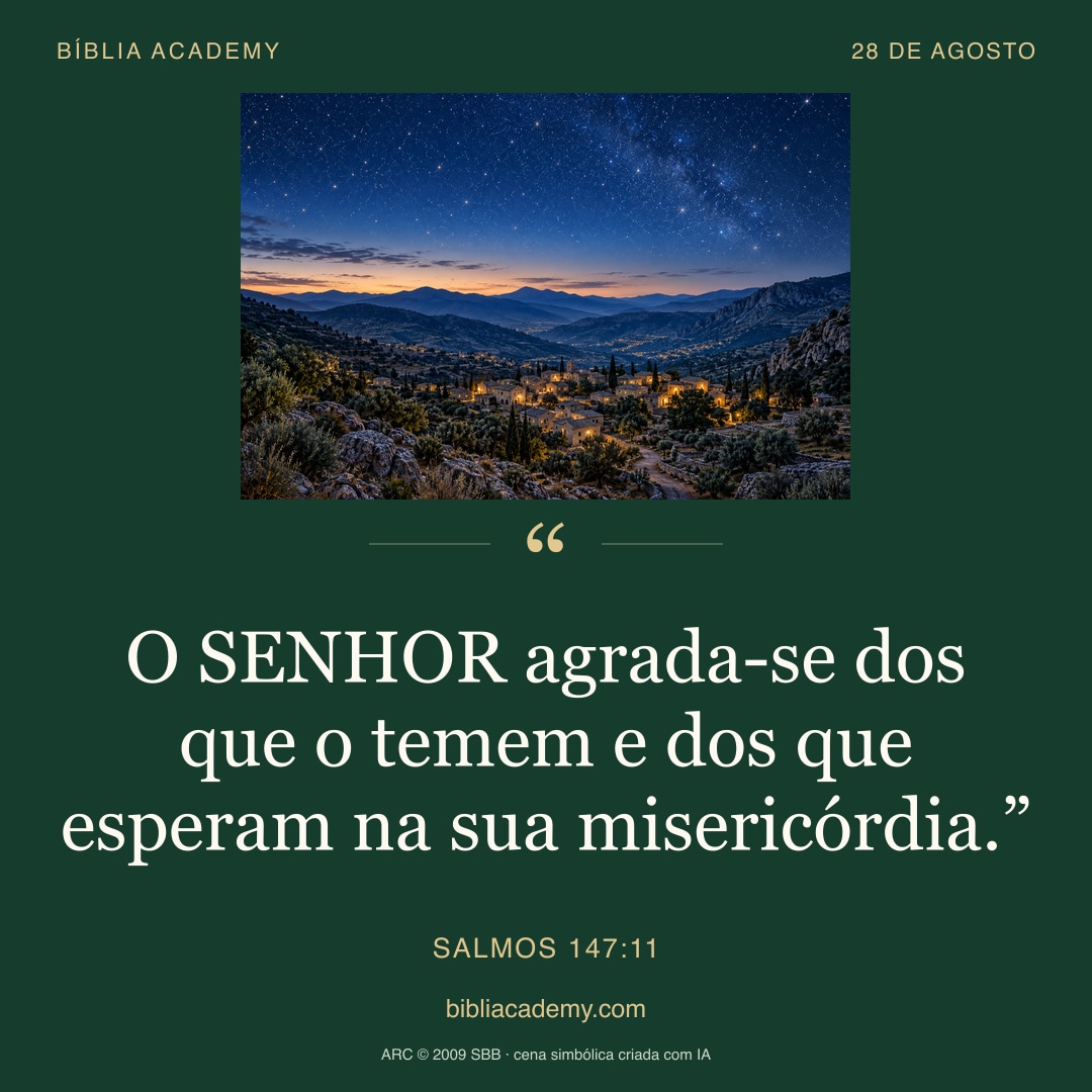 Cartão quadrado com Salmos 147:11
