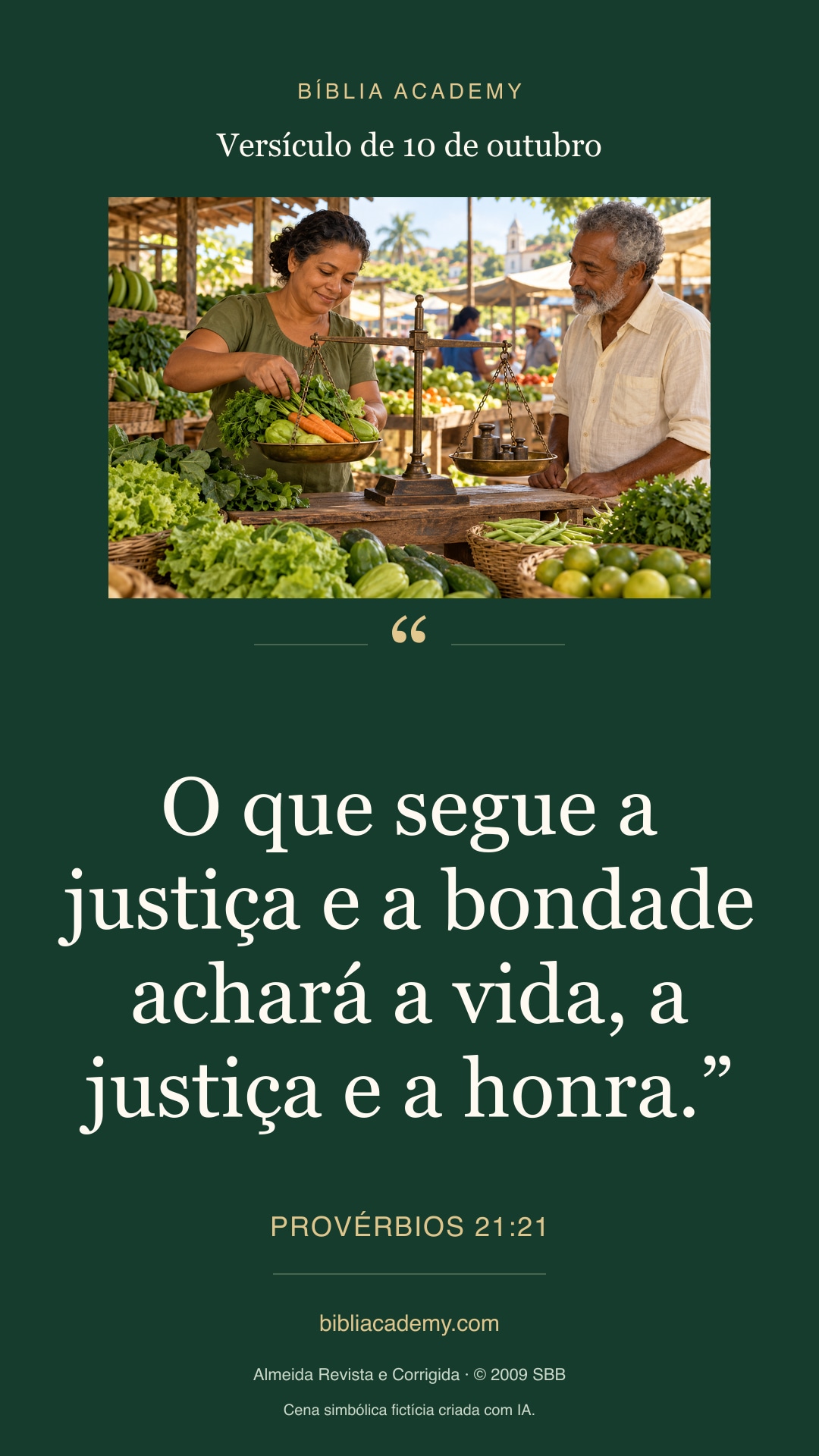 Cartão vertical com Provérbios 21:21