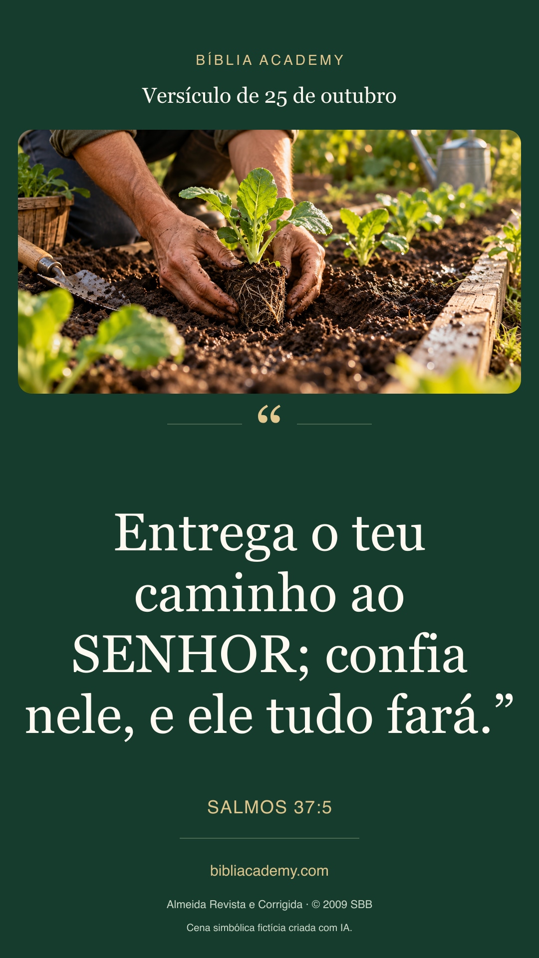 Cartão vertical com Salmos 37:5
