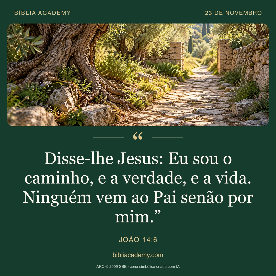 Cartão quadrado com João 14:6