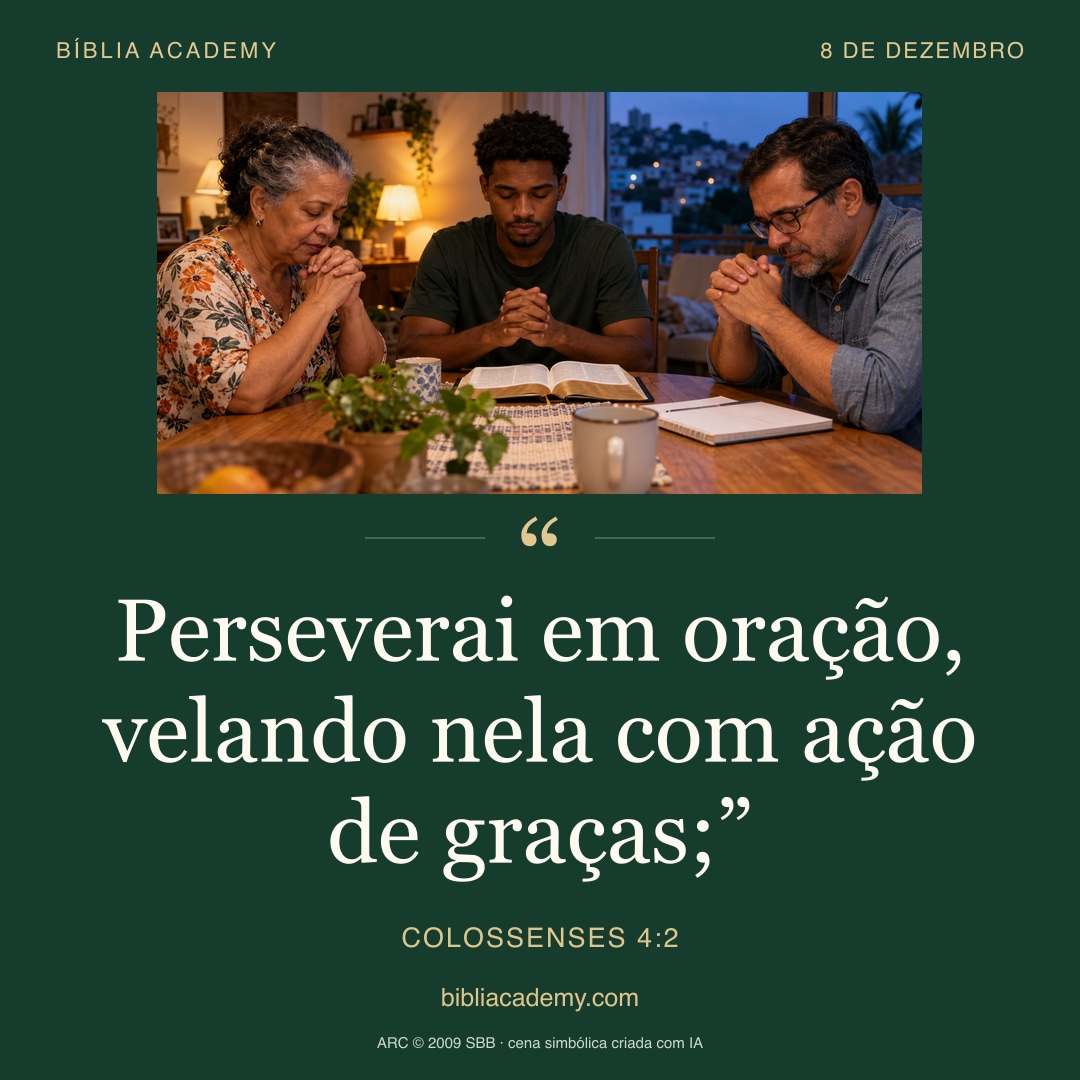 Cartão quadrado com Colossenses 4:2