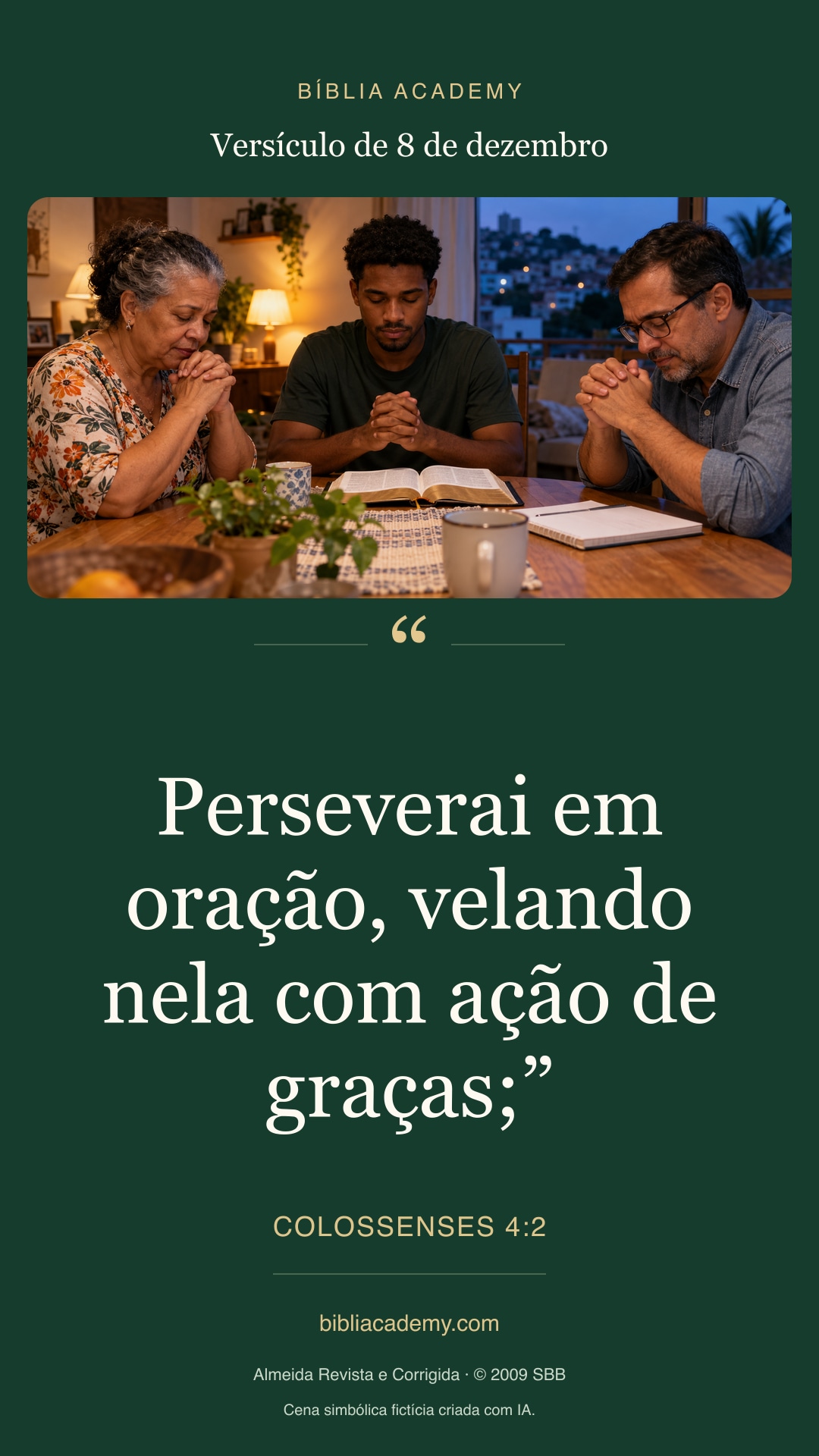 Cartão vertical com Colossenses 4:2